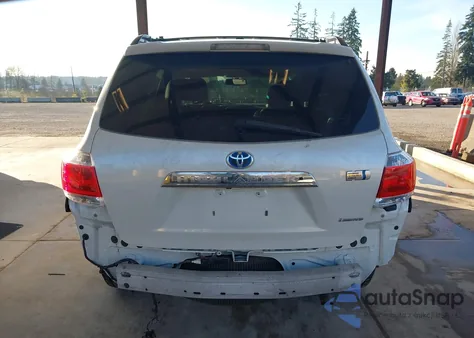 2012 Toyota Highlander Hybrid Limited V6 z USA, uszkodzony, nr VIN JTEDC3EH9C2010071